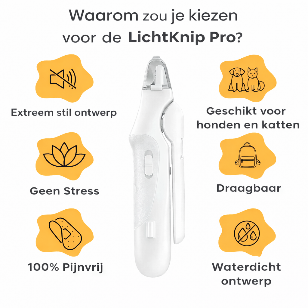 LichtKnip Pro – Veilig en stressvrij nagels knippen voor uw huisdier