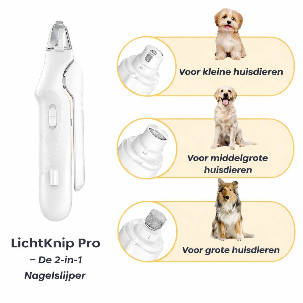 LichtKnip Pro – Veilig en stressvrij nagels knippen voor uw huisdier