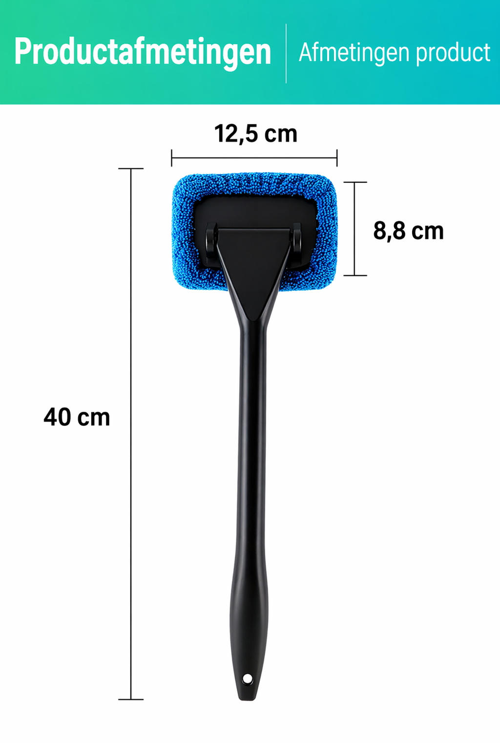 EasyReach Ruitenreiniger – uitschuifbaar en 180° draaibaar