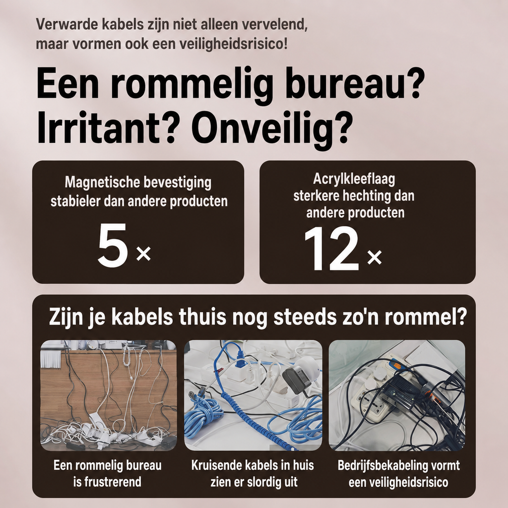 KabelTemmer magnetische kabelhouder