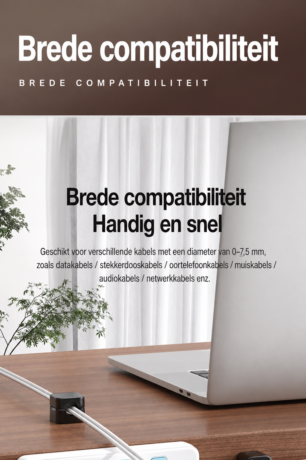 KabelTemmer magnetische kabelhouder