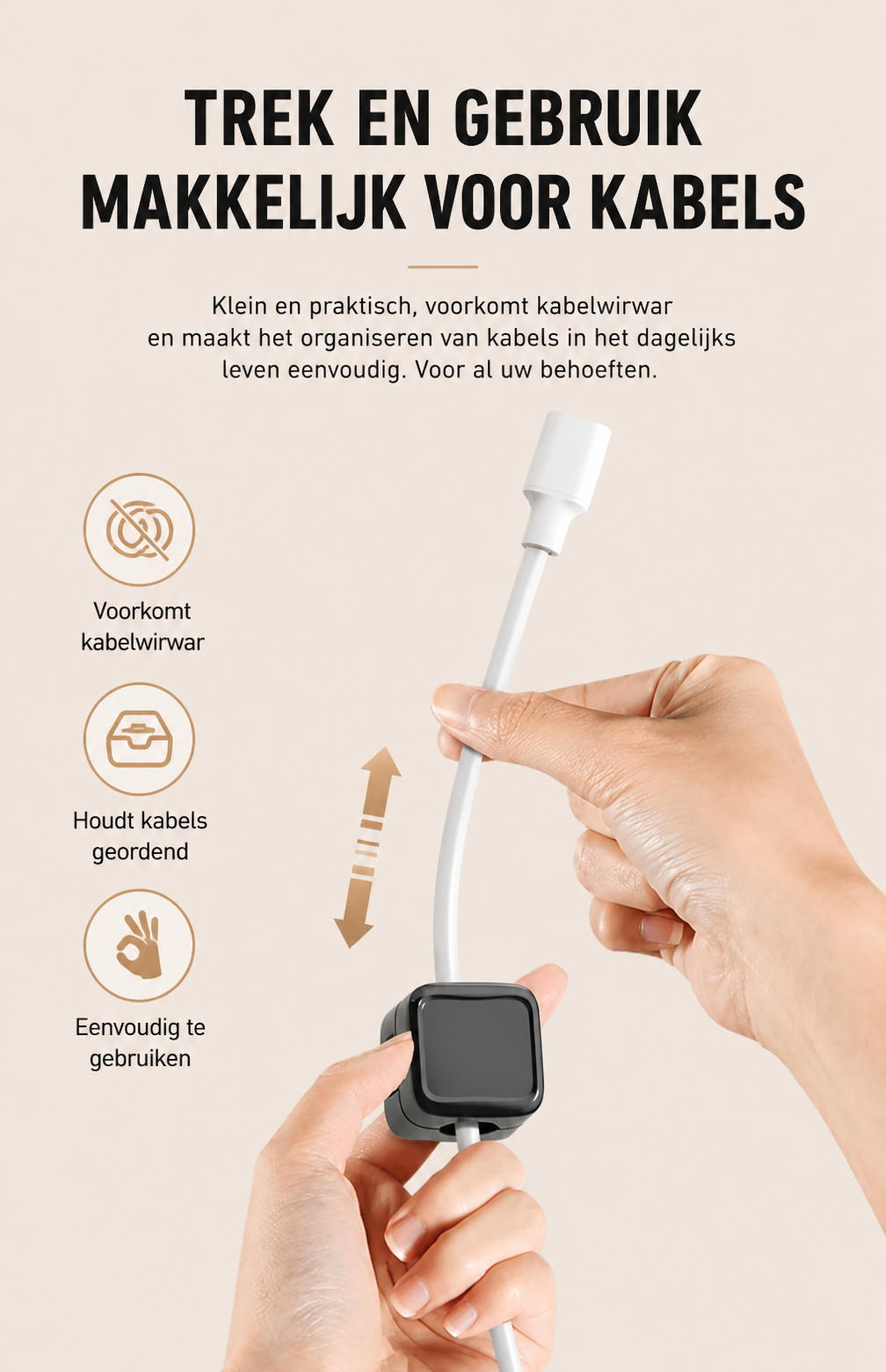 KabelTemmer magnetische kabelhouder