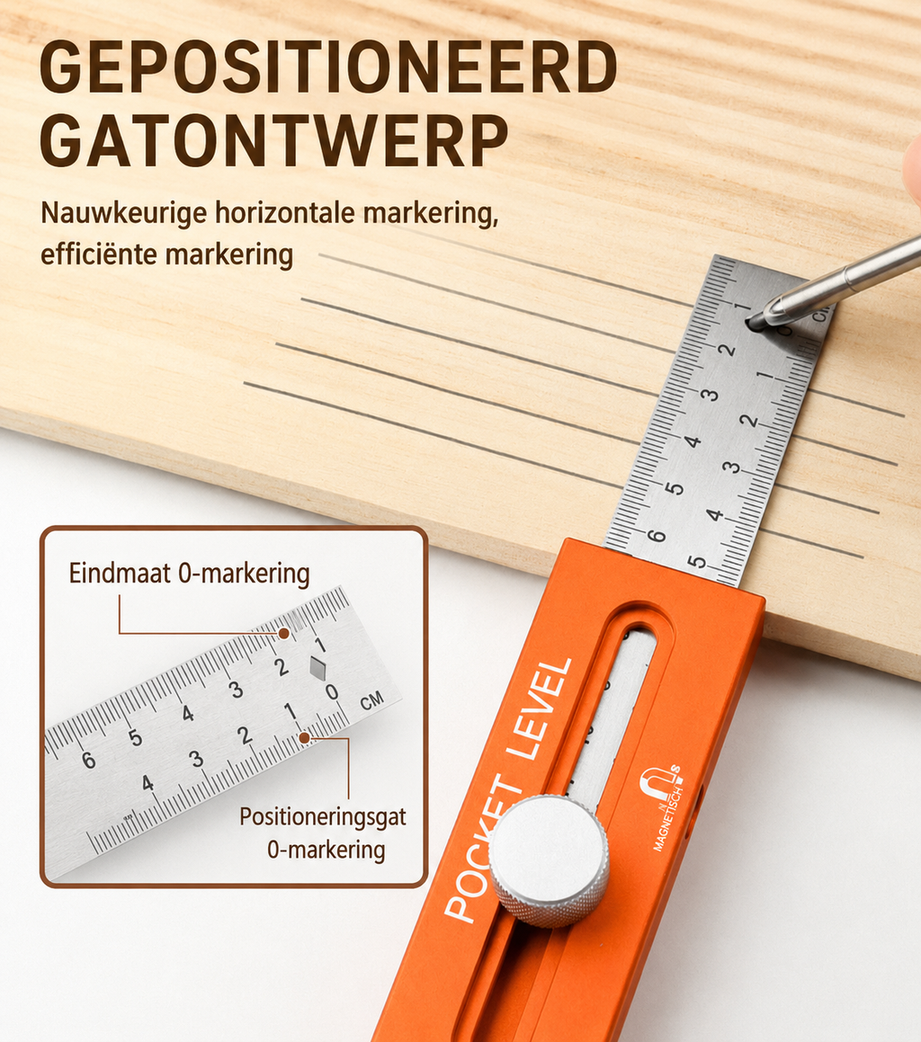 ExactMark 📏Multifunctionele meet- en markeerliniaal