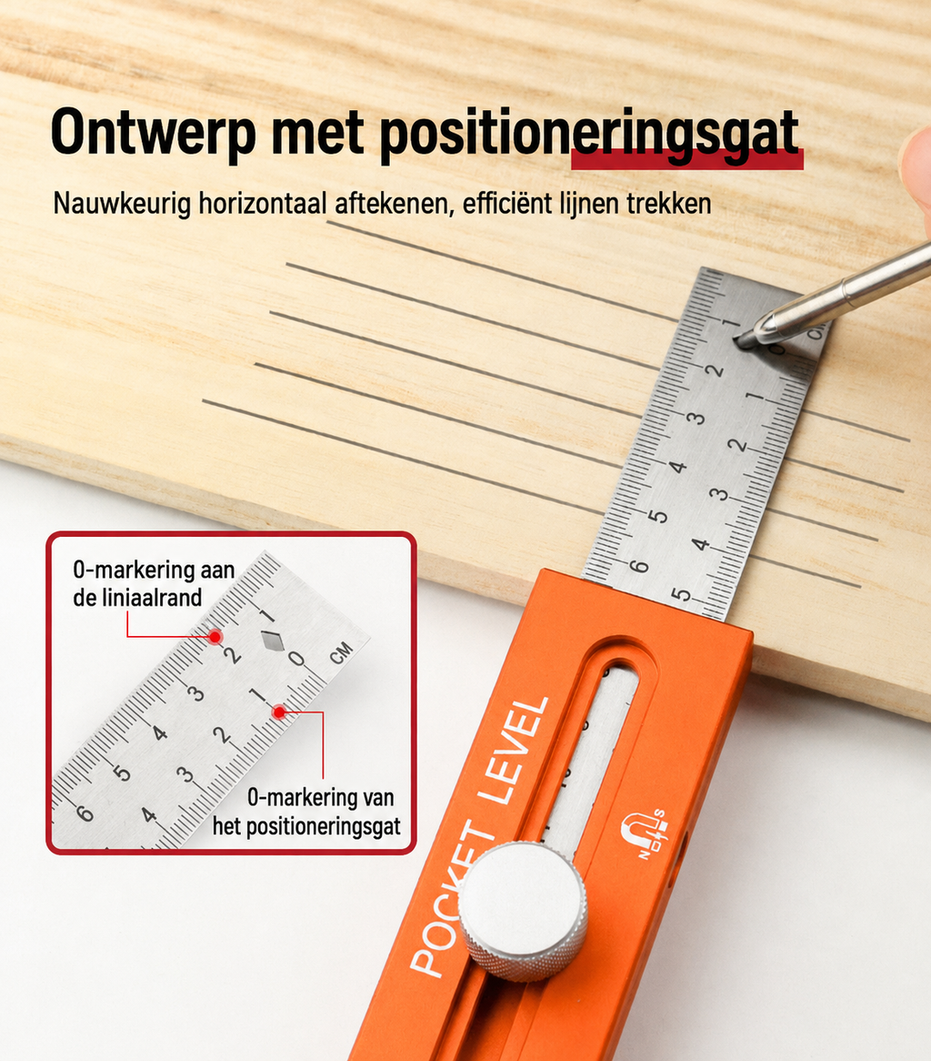ExactMark 📏Multifunctionele meet- en markeerliniaal