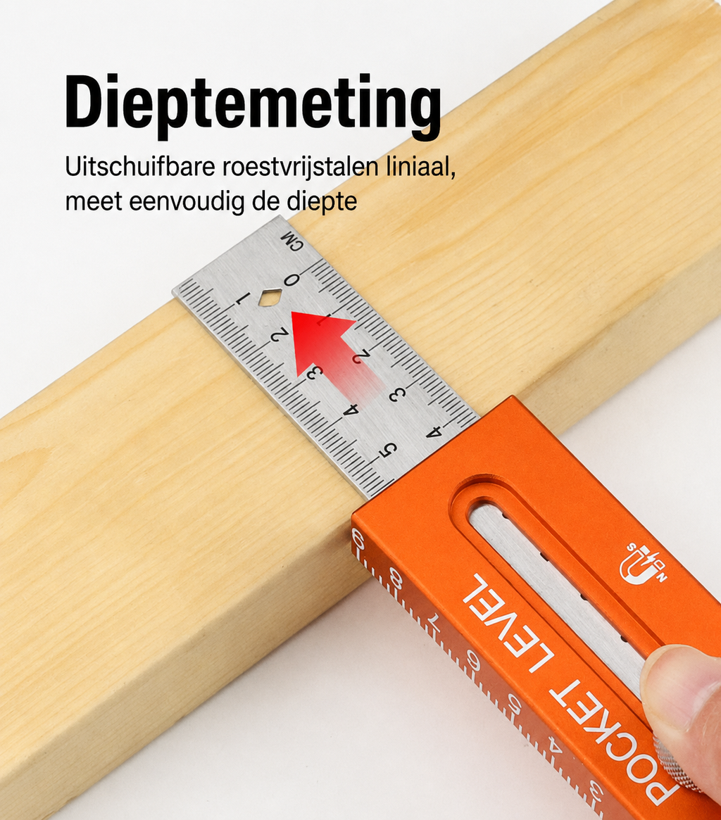 ExactMark 📏Multifunctionele meet- en markeerliniaal