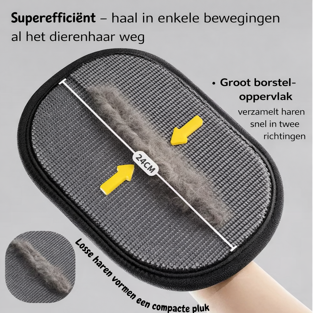 1+1 GRATIS | FurMagnet Handschoen - Weg met dierenharen in seconden
