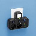 PlugMaster Connect - Intelligente stekkerdoos met USB-poorten + nachtlamp