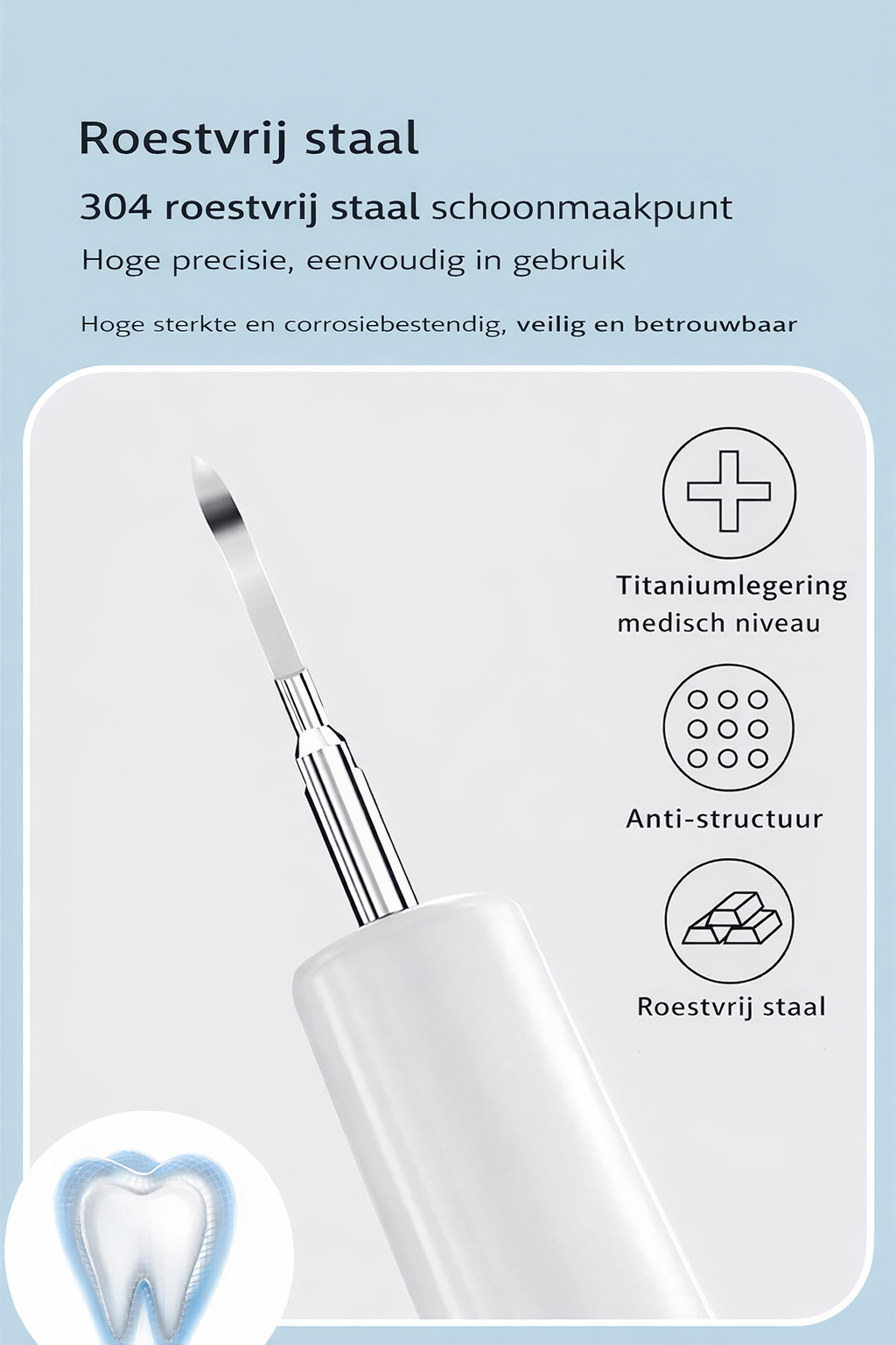 Dentaluxe Pro - Professionele ultrasone tandenreiniger