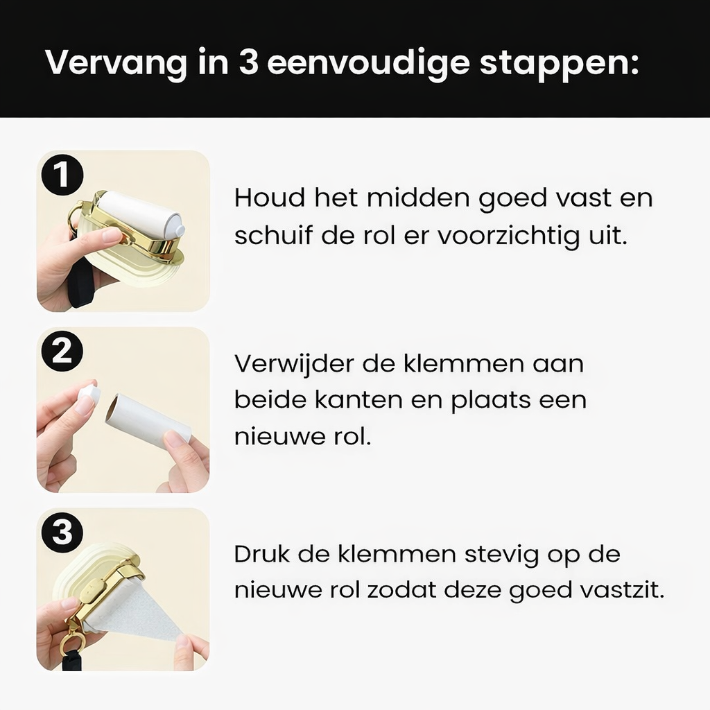 PluisToGo - Mini kleefroller