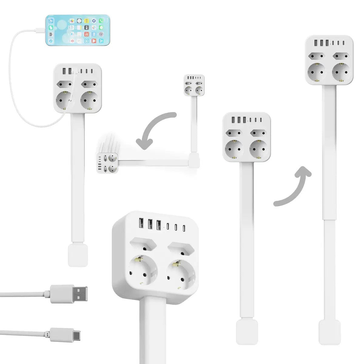 PlugDraai 180 – Verstelbare Wandstekker