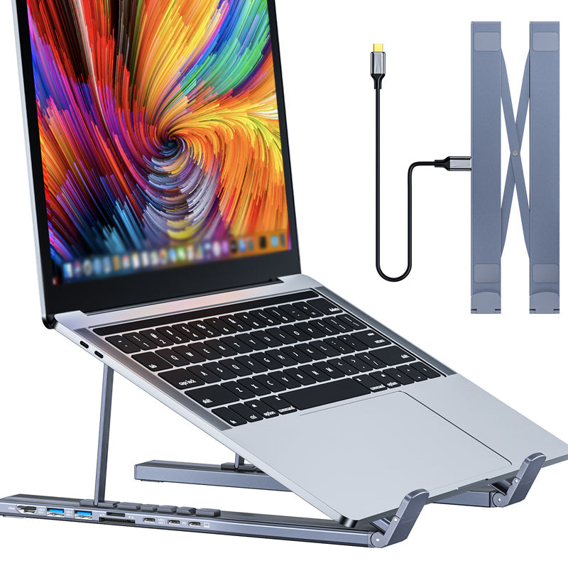ConnectBase USB-C Dockingstation met Laptopstandaard en 4K HDMI